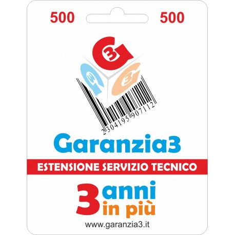 GARANZIA3 - ESTENSIONE DI GARANZIA 500€