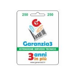 GARANZIA3 - ESTENSIONE DI GARANZIA 250€