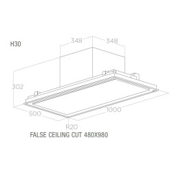 Elica ILLUSION H30 WH/A/100 - PRF0146251B    