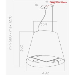 Elica JUNO IX/F/50 inox - PRF0089651D