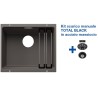 Blanco ETAGON 500-U Grigio Vulcano + Set Total Black 2527258
