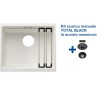 Blanco ETAGON 500-U Bianco + Set Total Black 2522231