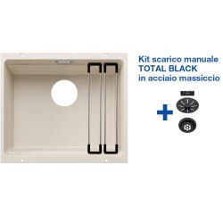 Blanco ETAGON 500-U Soft White + Set Total Black 2527075