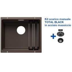 Blanco ETAGON 500-U Caffè + Set Total Black 2522236