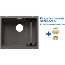 Blanco ETAGON 500-U Grigio Vulcano + Set Satin Gold 3527258