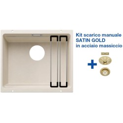 Blanco ETAGON 500-U Soft White + Set Satin Gold 3527075
