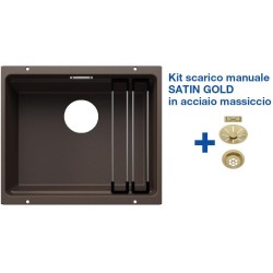 Blanco ETAGON 500-U Caffè + Set Satin Gold 3522236