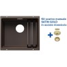 Blanco ETAGON 500-U Caffè + Set Satin Gold 3522236