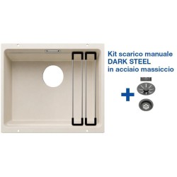 Blanco ETAGON 500-U Soft White + Set Dark Steel 4527075