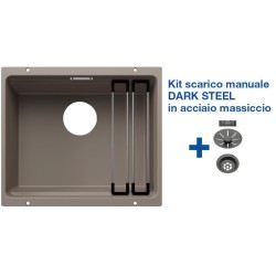 Blanco ETAGON 500-U Tartufo + Set Dark Steel 4522234