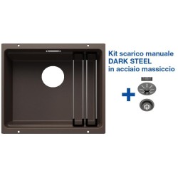 Blanco ETAGON 500-U Caffè + Set Dark Steel 4522236