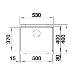 Blanco ETAGON 500-U Soft White + Set Platinum 5527075