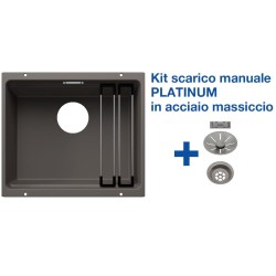 Blanco ETAGON 500-U Grigio Vulcano + Set Platinum 5527258