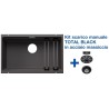 Blanco ETAGON 700-U Grigio Roccia + Set Total Black - 2525168