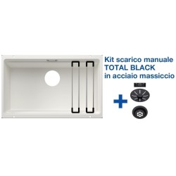 Blanco ETAGON 700-U Bianco + Set Total Black - 2525171