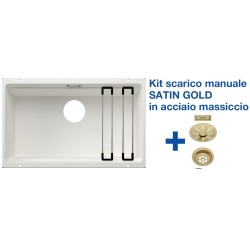 Blanco ETAGON 700-U Bianco + Set Satin Gold 3525171