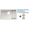Blanco ETAGON 700-U Bianco + Set Satin Gold 3525171