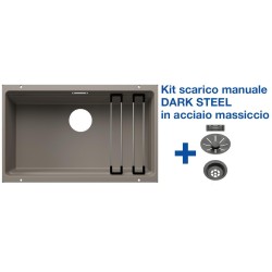 Blanco ETAGON 700-U Tartufo + Set Dark Steel 4525174