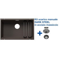 Blanco ETAGON 700-U Caffè + Set Dark Steel 4525176