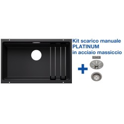 Blanco ETAGON 700-U Nero + Set Platinum 5525891