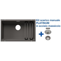 Blanco ETAGON 700-U Grigio Vulcano + Set Platinum 5527261