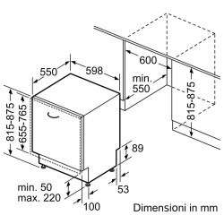 Bosch SMH6ZCX06E  Cerniere Sliding
