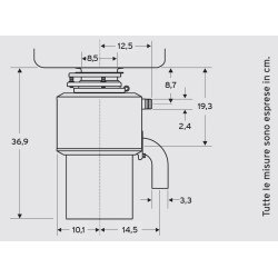Insinkerator 1975078 LC 50 PROFESSIONAL con Tappo Salvaposate