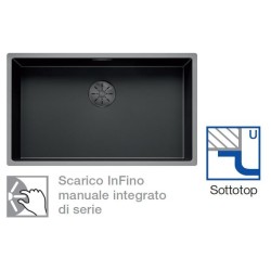 Blanco CLARON 700-U Dark Steel con Set Dark Steel 1527835