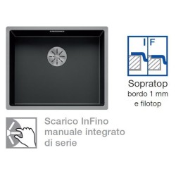 Blanco CLARON 500-IF Dark Steel con Set Stainless Steel 1527836