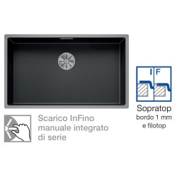 Blanco CLARON 700-IF Dark Steel con Set Stainless Steel 1527837