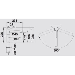 Blanco ALTA II Dark Steel 1527540 - 527540