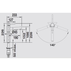 Blanco ALTA-S II Pvd Steel 1527544 - 527544