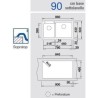 Blanco PLEON 9 Vasca Grande sinistra Antracite 1527637 con Set Stainless Steel