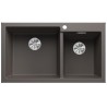 Blanco PLEON 9 Vasca Grande sinistra  Grigio Vulcano 1527639 con Set Stainless Steel