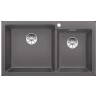 Blanco PLEON 9 Vasca Grande sinistra  Grigio Roccia 1527638 con Set Stainless Steel