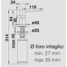 Blanco LATO Dispenser Dark Steel